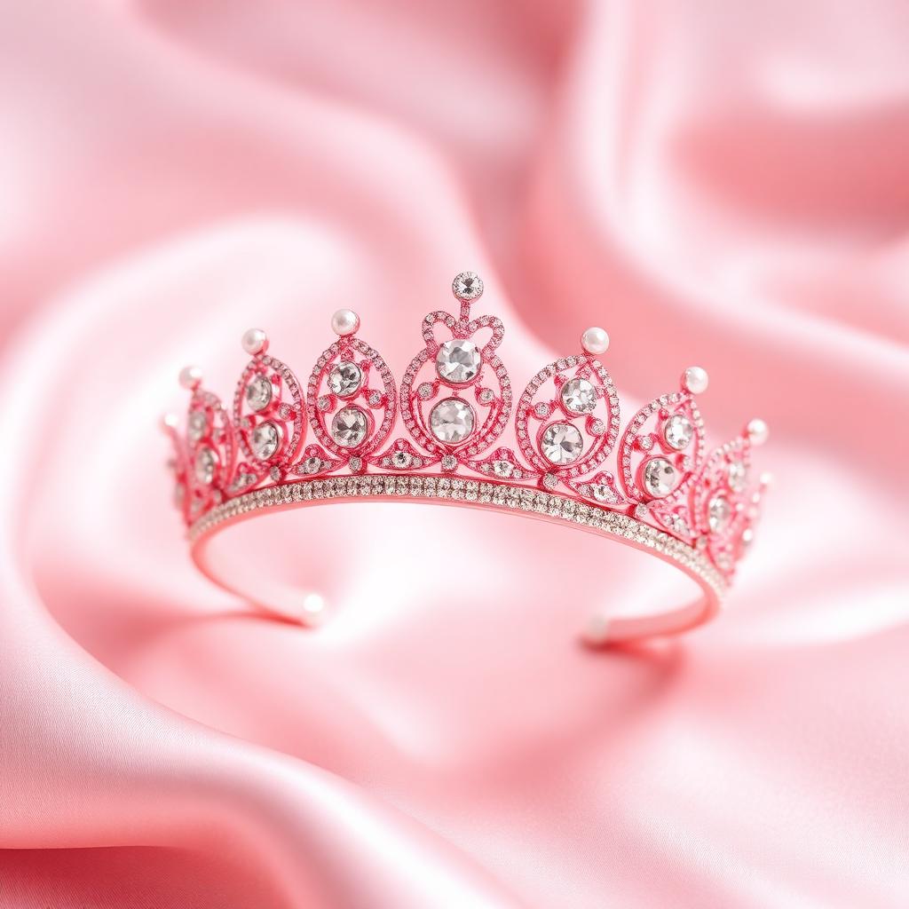 Custom tiara fitting in progress